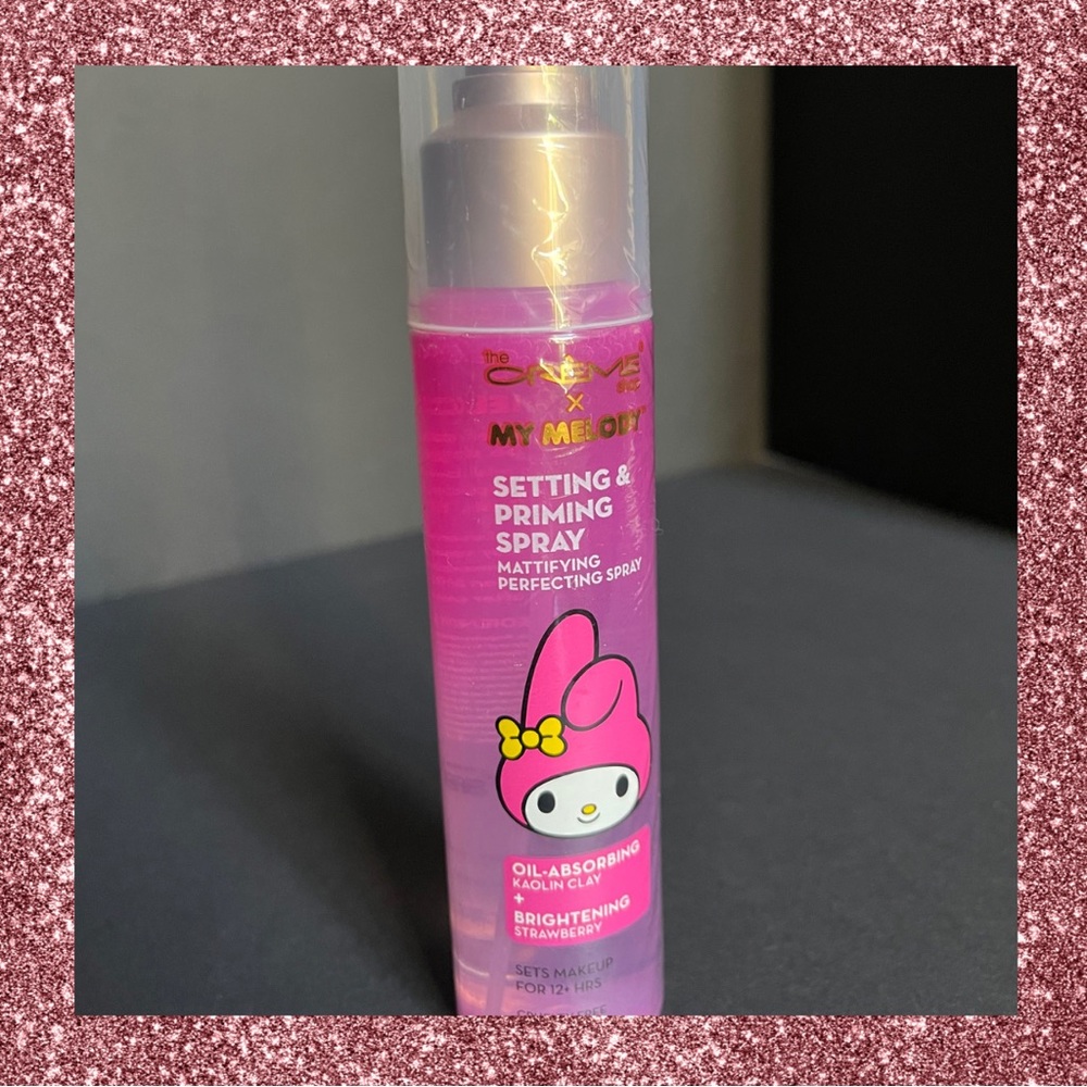 Crème shop x Sanrio My Melody setting spray. Cruelty free.